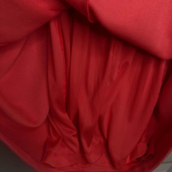 ELLE Melon Mini Ribbed Peekaboo Sun Dress, Size 6 - Picture 4 of 8